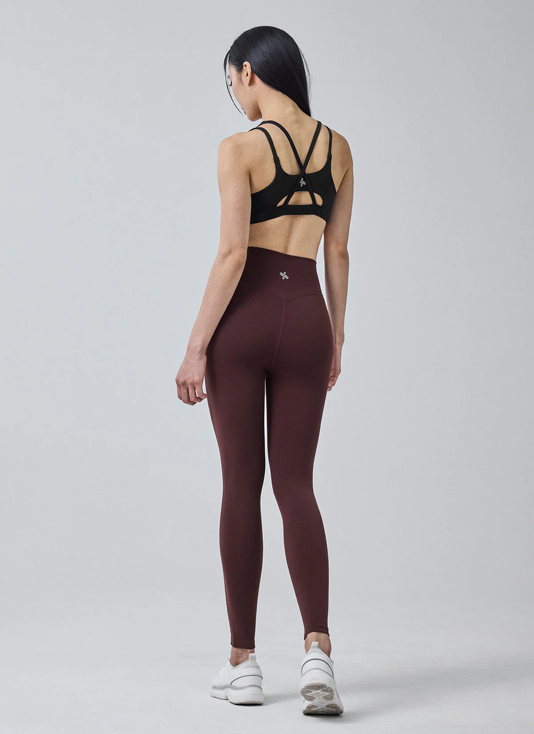 XEXYMIX Black Label Signature 360N Logo Line Leggings in Brandy Wine — image 4