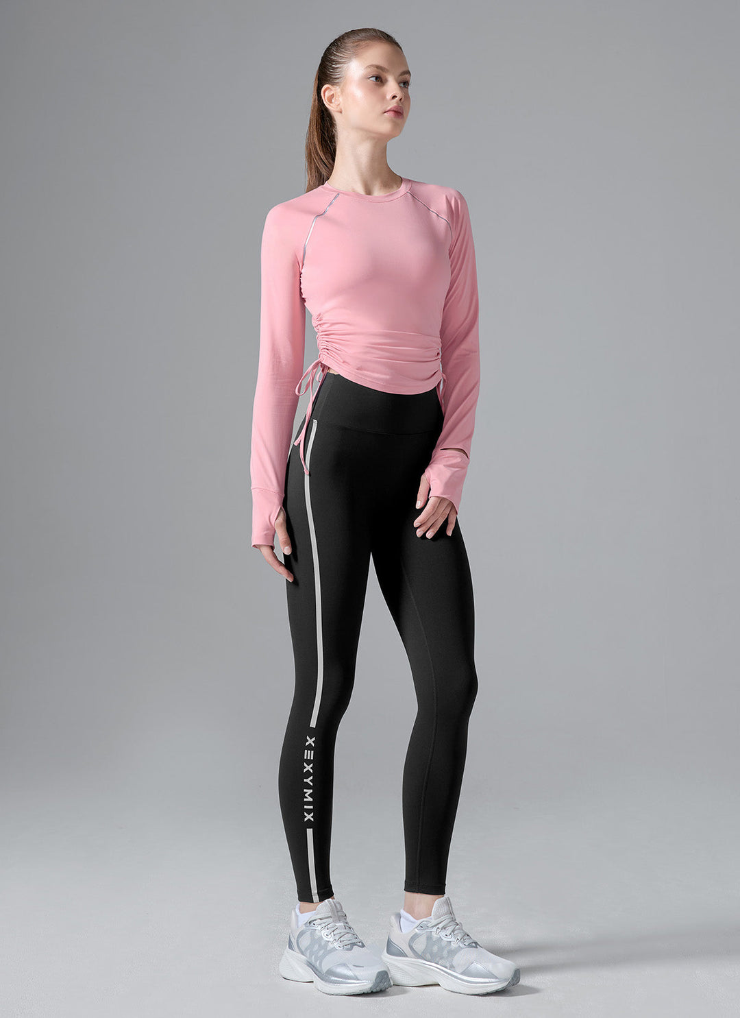 XEXYMIX RX Black Label Signature 360N Reflective Line Leggings in Black — image 1