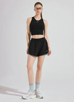 XEXYMIX RX Punching Reflective 2in1 Shorts in Ivory — image 1