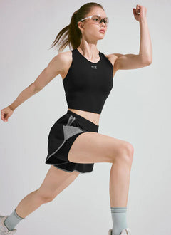 XEXYMIX RX Punching Reflective 2in1 Shorts in Ivory — image 4