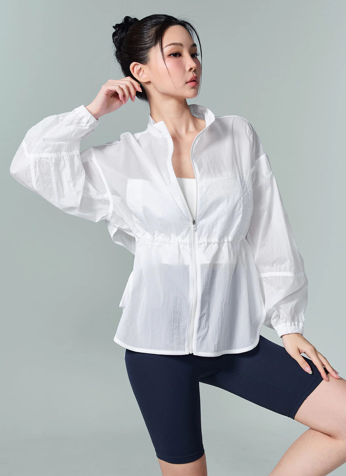 XEXYMIX Light Ventilation Windbreaker in Ivory — image 2