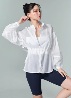 XEXYMIX Light Ventilation Windbreaker in Ivory — image 2