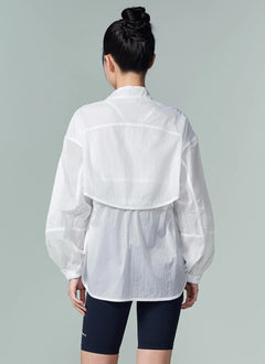 XEXYMIX Light Ventilation Windbreaker in Ivory — image 4