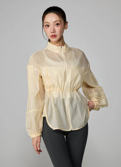 XEXYMIX Light Ventilation Windbreaker in Vanilla Yellow — image 1