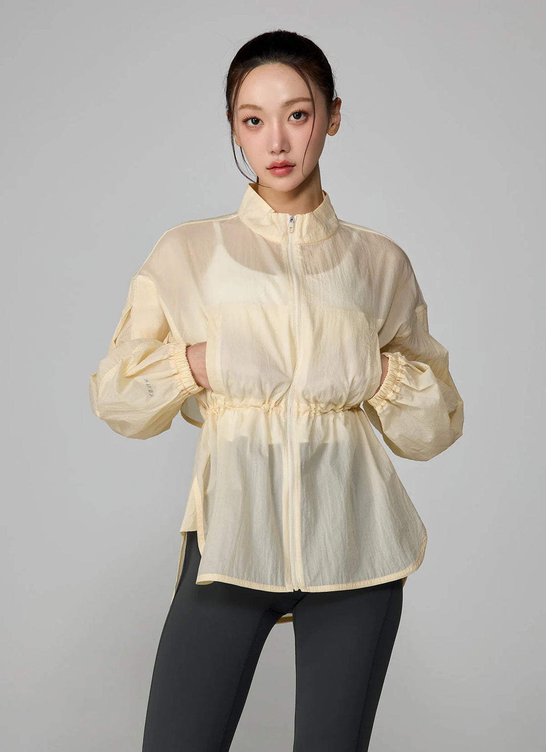 XEXYMIX Light Ventilation Windbreaker in Vanilla Yellow — image 2