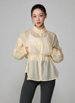 XEXYMIX Light Ventilation Windbreaker in Vanilla Yellow — image 2