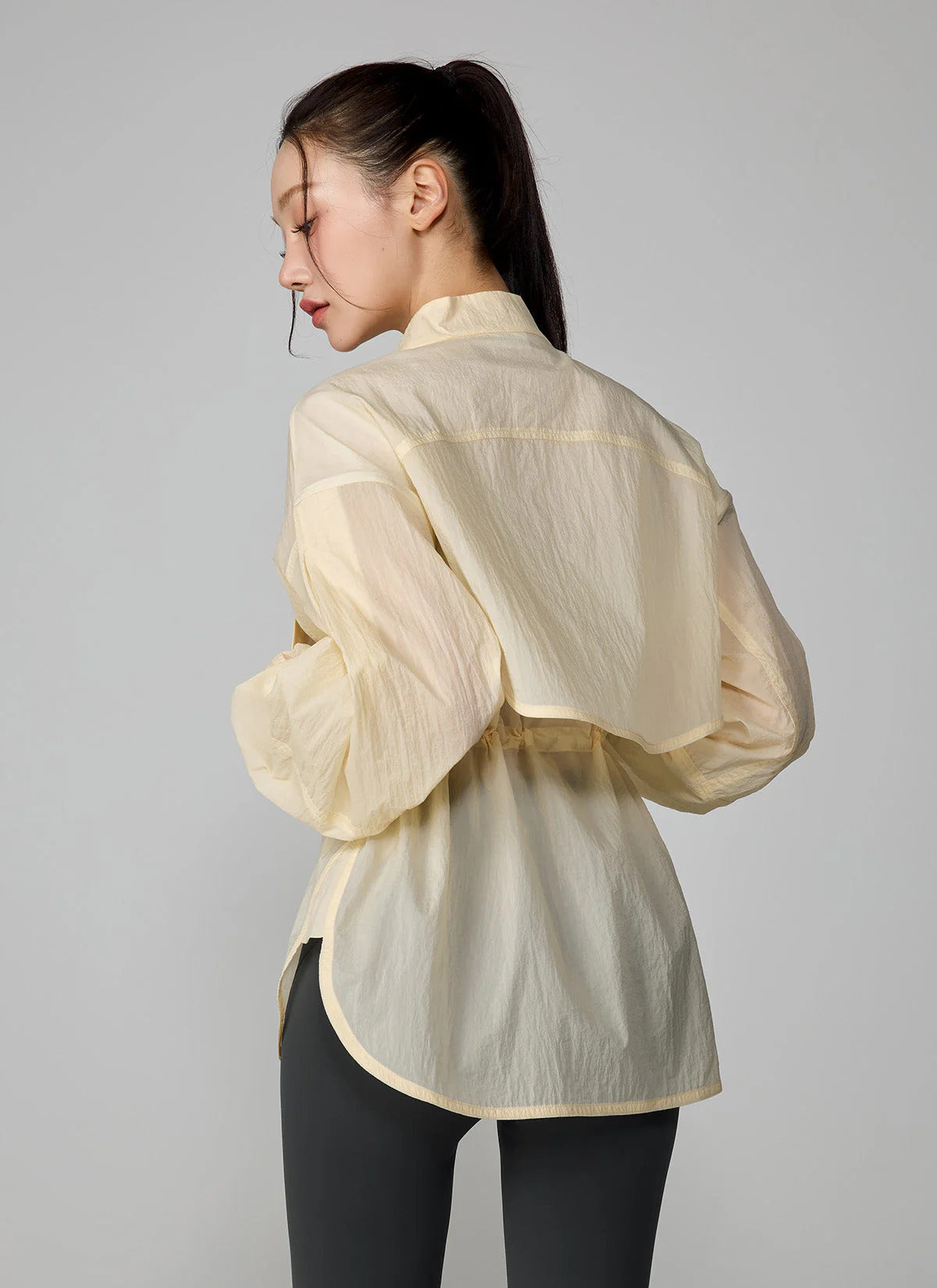 XEXYMIX Light Ventilation Windbreaker in Vanilla Yellow — image 4