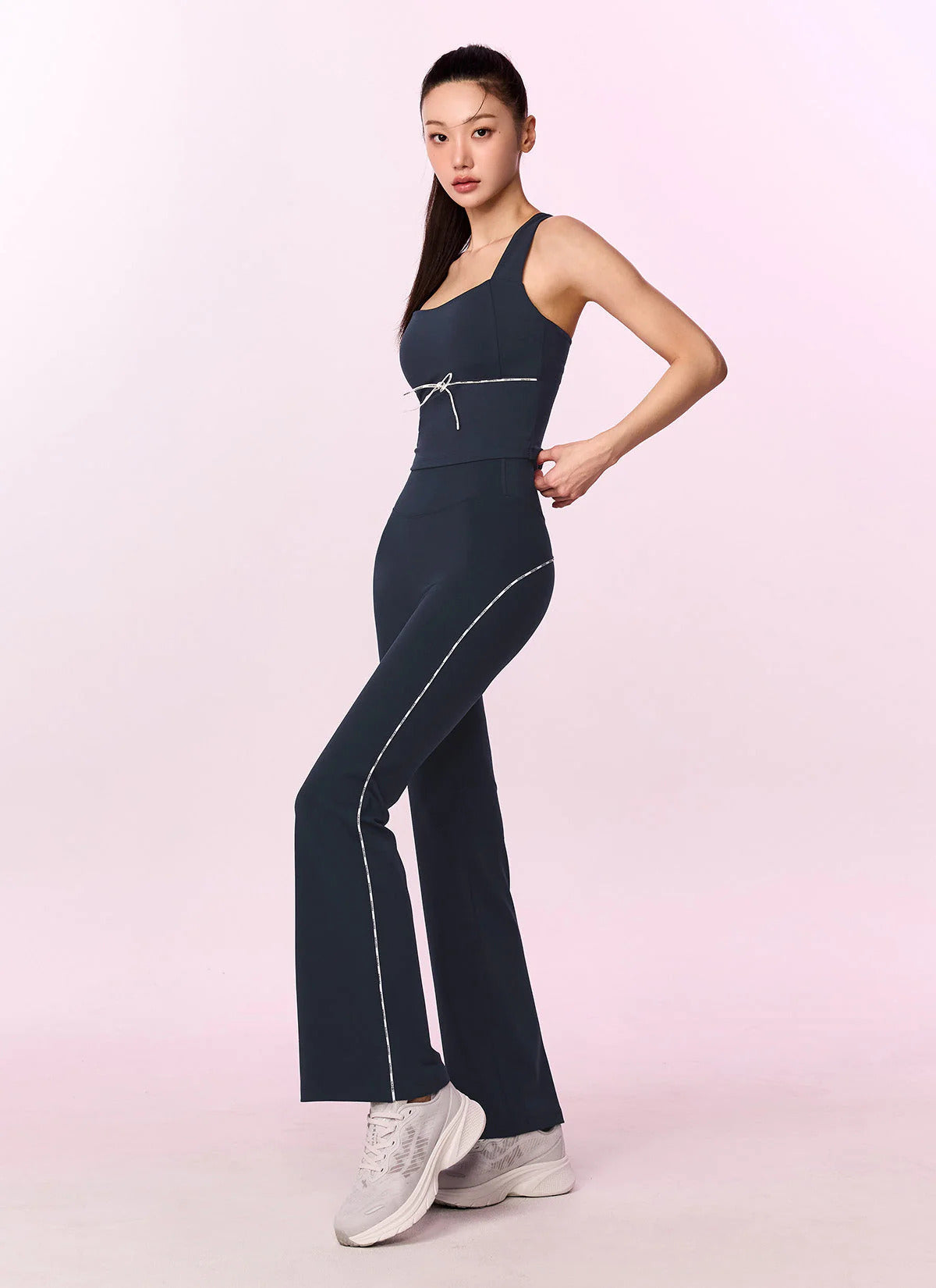 XEXYMIX Comfort Fine Logo Piping Bootcut Leggings in Old Navy — image 2