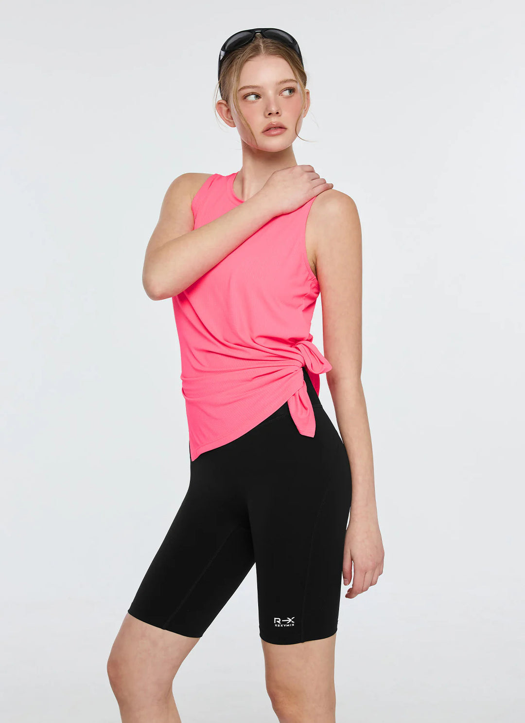 XEXYMIX RX Black Label Signature 380N Mesh Pocket 5-Inch Leggings in Black — image 3