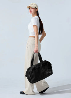 XEXYMIX Comfort Tension Basic Wide Pants in Moonlit Beige — image 3