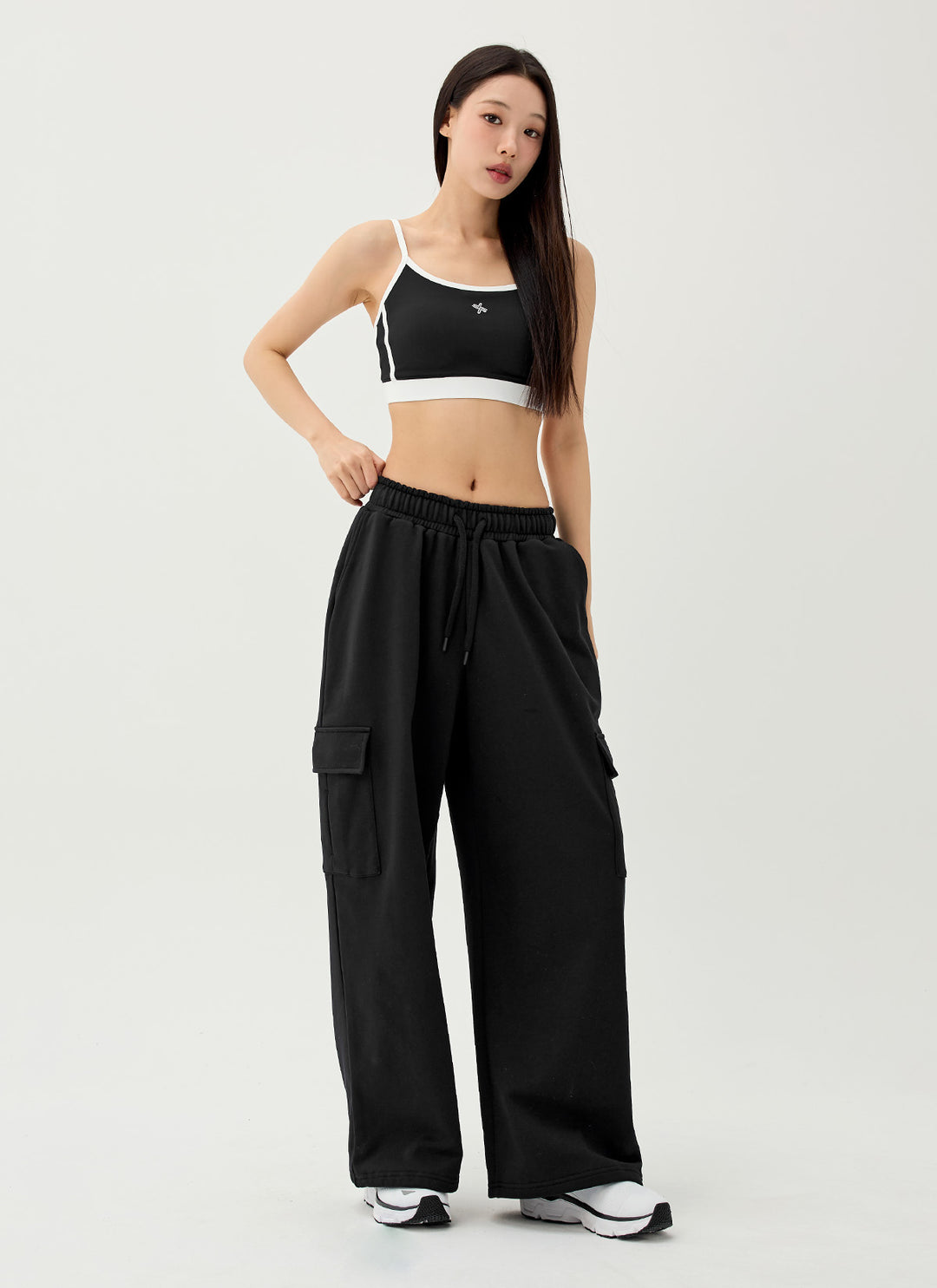 XEXYMIX Lazy Mood Cargo Wide Pants — image 1