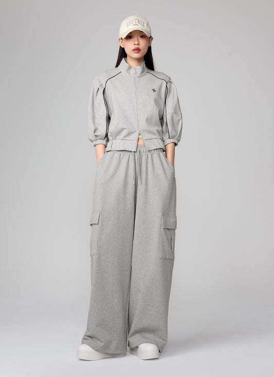 XEXYMIX Lazy Mood Cargo Wide Pants — image 1