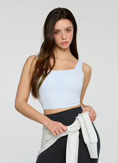 XEXYMIX Black Label Signature Power Rise Back Twist Crop Top in Honey Sky Blue — image 2