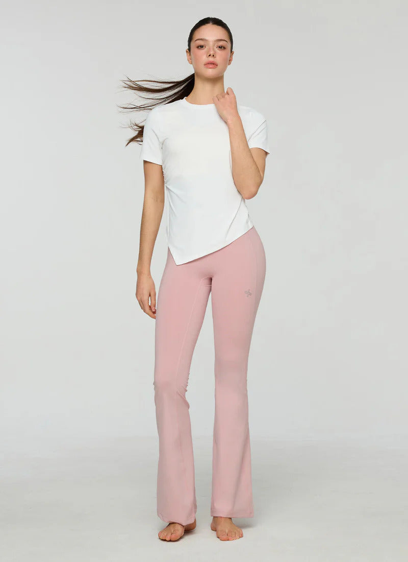 XEXYMIX V-Up 3D Plus Bootcut Leggings in Soft Pink — image 1