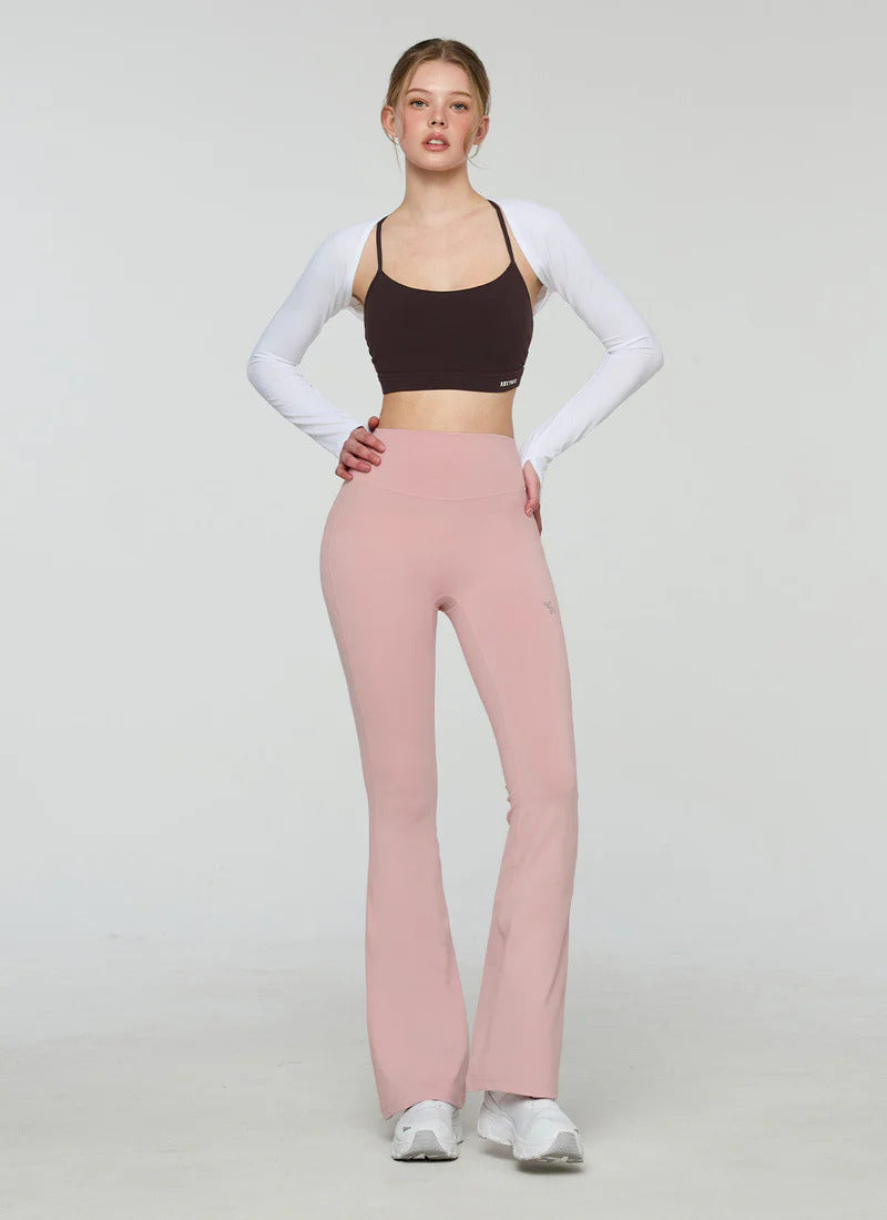 XEXYMIX V-Up 3D Plus Bootcut Leggings in Soft Pink — image 4