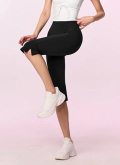 XEXYMIX Comfort Fine Capri Leggings in Black — image 3
