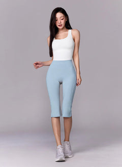 XEXYMIX Comfort Fine Capri Leggings in Halogen Blue — image 1