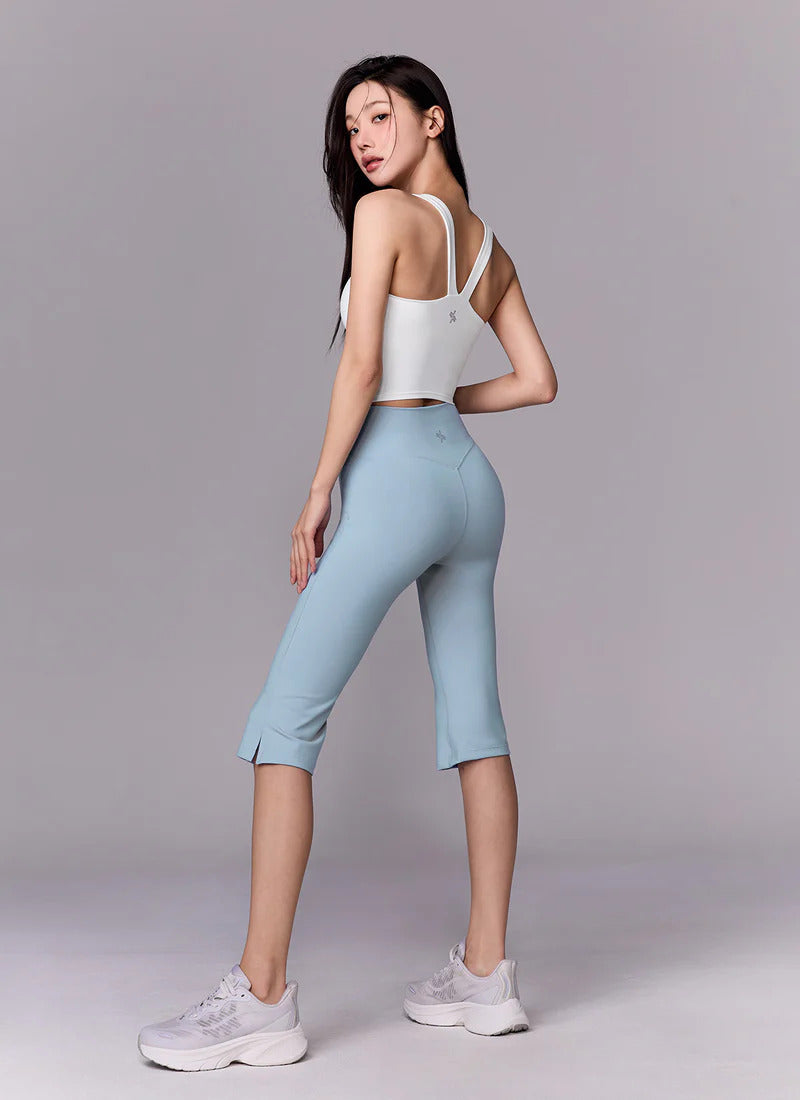 XEXYMIX Comfort Fine Capri Leggings in Halogen Blue — image 2