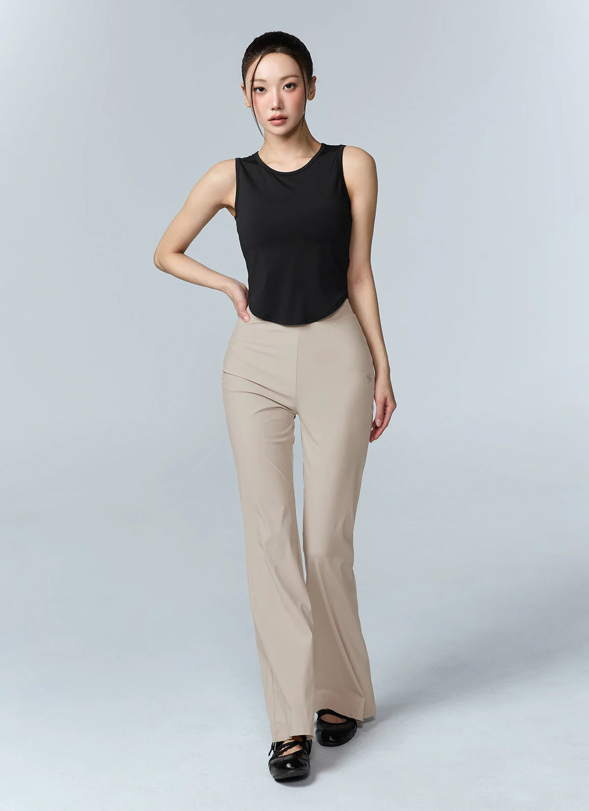 XEXYMIX Fresh Cooling Bootcut Pants in Minimal Beige — image 1