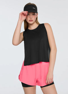 XEXYMIX RX Cool Light Back Mesh Sleeveless in Black — image 4