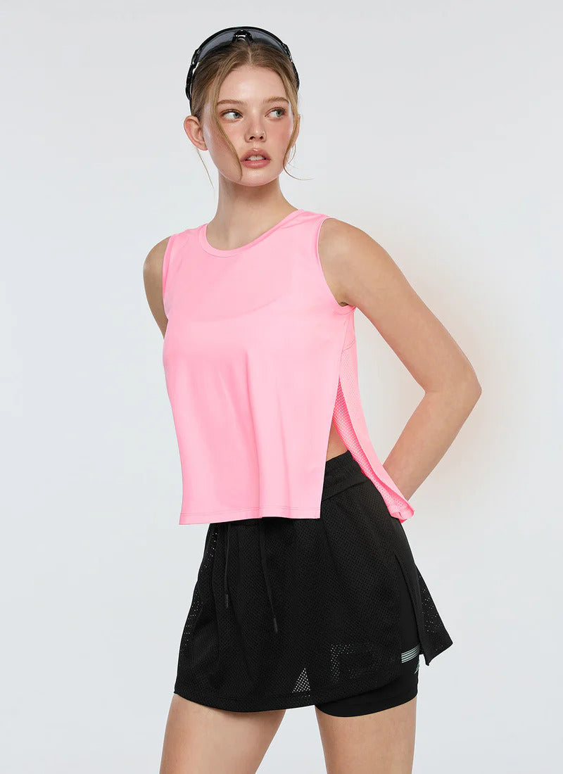 XEXYMIX RX Cool Light Back Mesh Sleeveless in Pink — image 2