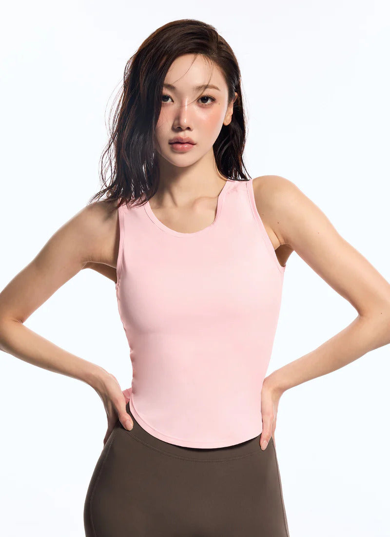 XEXYMIX Ice Scent Sleeveless Top in Scented Pink — image 4