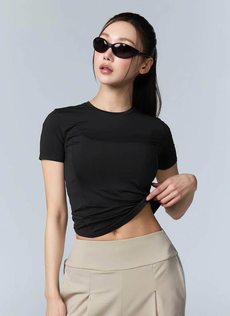 XEXYMIX Cooling Princess Short Sleeve Top in Black — image 1