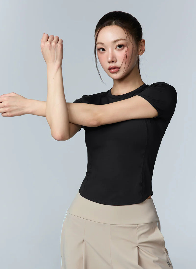 XEXYMIX Cooling Princess Short Sleeve Top in Black — image 2