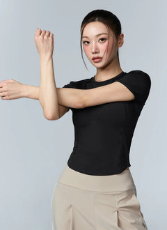 XEXYMIX Cooling Princess Short Sleeve Top in Black — image 2