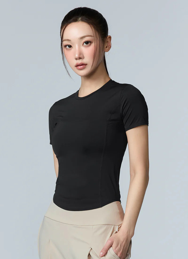 XEXYMIX Cooling Princess Short Sleeve Top in Black — image 3