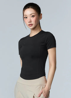 XEXYMIX Cooling Princess Short Sleeve Top in Black — image 3