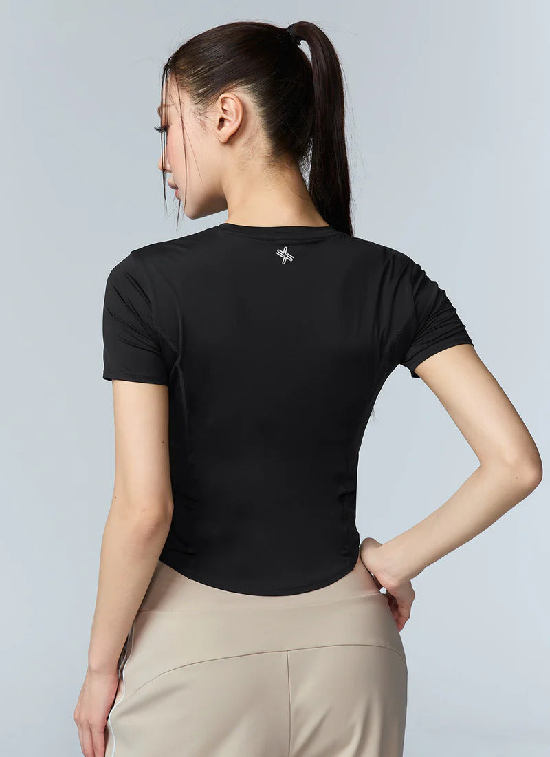 XEXYMIX Cooling Princess Short Sleeve Top in Black — image 4
