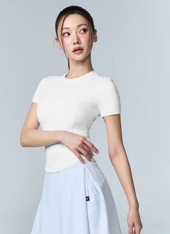 XEXYMIX Cooling Princess Short Sleeve Top in Ivory — image 1