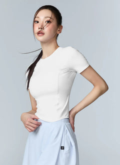 XEXYMIX Cooling Princess Short Sleeve Top in Ivory — image 2