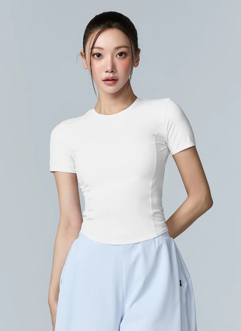 XEXYMIX Cooling Princess Short Sleeve Top in Ivory — image 3