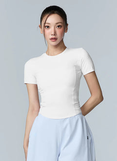 XEXYMIX Cooling Princess Short Sleeve Top in Ivory — image 3