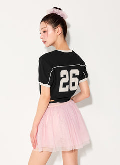 XEXYMIX Organza Scrunchie in Deep Pink — image 1