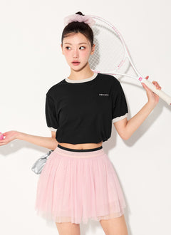 XEXYMIX Organza Scrunchie in Deep Pink — image 3
