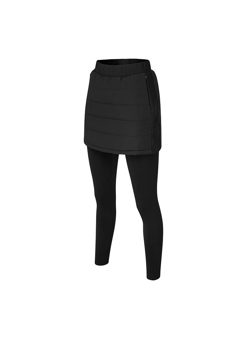 XEXYMIX Black Label Signature 360N Padded Skirt Fleece-Lined Leggings in Black — image 4