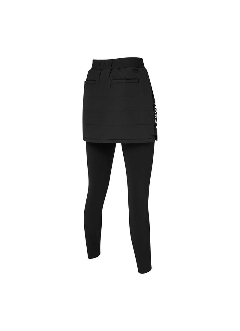 XEXYMIX Black Label Signature 360N Padded Skirt Fleece-Lined Leggings in Black — image 6