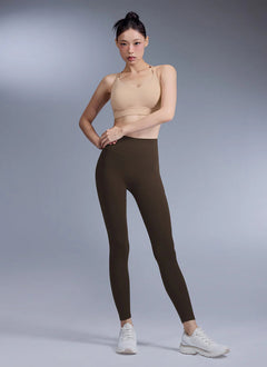 XEXYMIX V-Up 3D Plus Leggings in Chestnut Brown — image 3