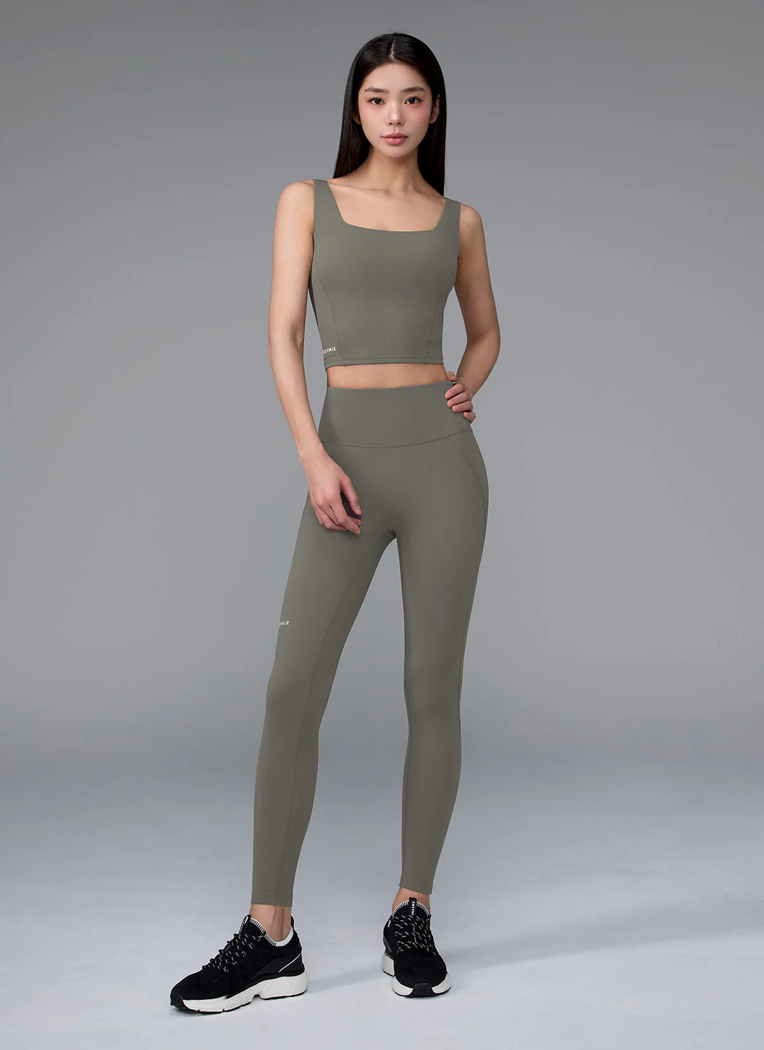 XEXYMIX Black Label Signature 380N Leggings in Ash Moss — image 1