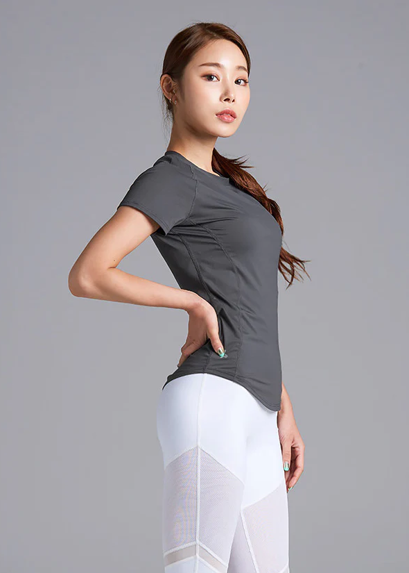 XEXYMIX Ice Feather Short Sleeve in Dark Gray — image 1