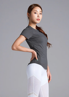 XEXYMIX Ice Feather Short Sleeve in Dark Gray — image 1