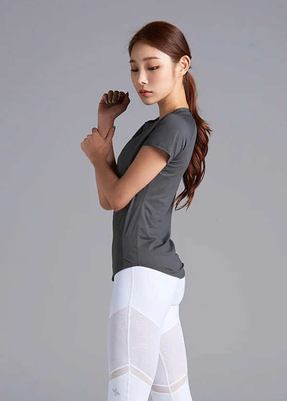 XEXYMIX Ice Feather Short Sleeve in Dark Gray — image 2