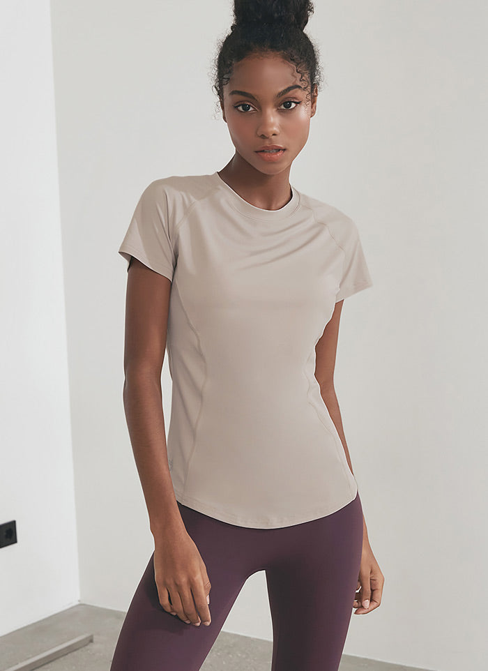 XEXYMIX Ice Feather Short Sleeve in Dove Beige — image 1