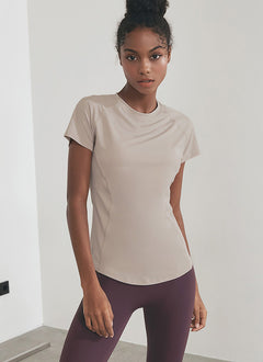 XEXYMIX Ice Feather Short Sleeve in Dove Beige — image 1