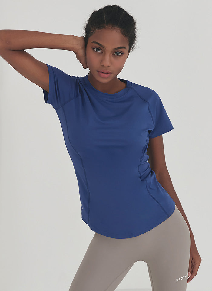 XEXYMIX Ice Feather Short Sleeve in Lapis Blue — image 1
