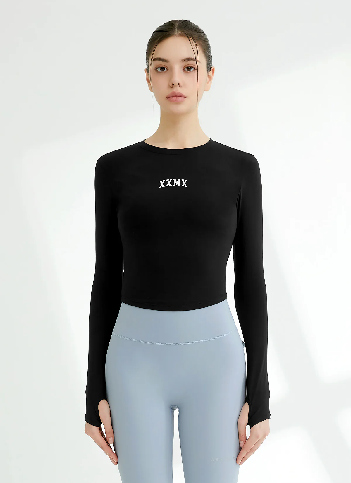 XEXYMIX Cotton Like Finger Hole Long Sleeve — image 2