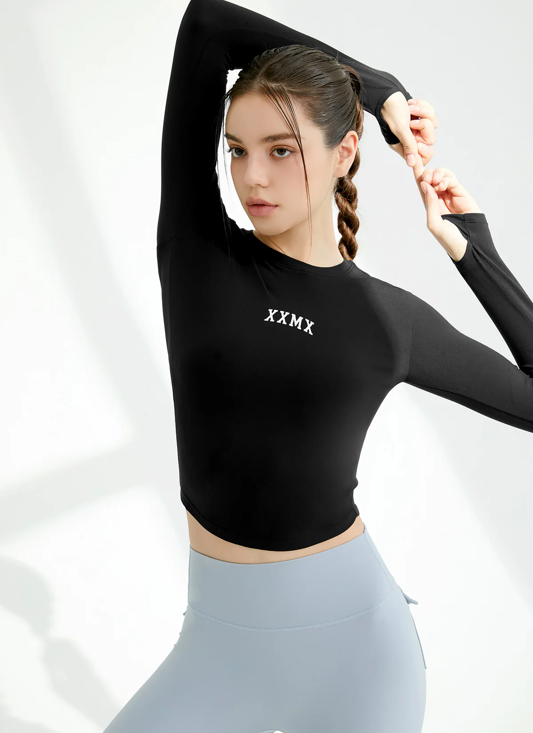 XEXYMIX Cotton Like Finger Hole Long Sleeve — image 3